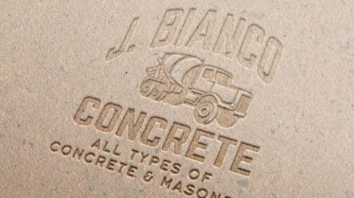 J. Bianco Concrete Logo