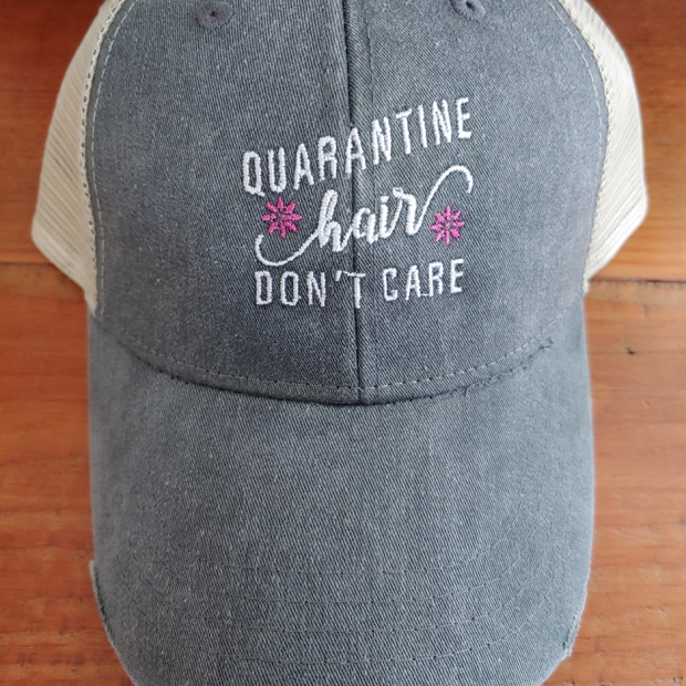 Cap – charcoal 1 Quarantine Hair Don't Care Charcoal Cap